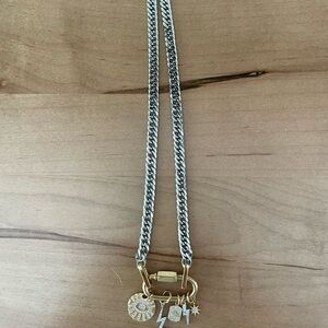 Gold and Silver Anne Charm Necklace